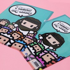 湖水綠色A4單層文件夾